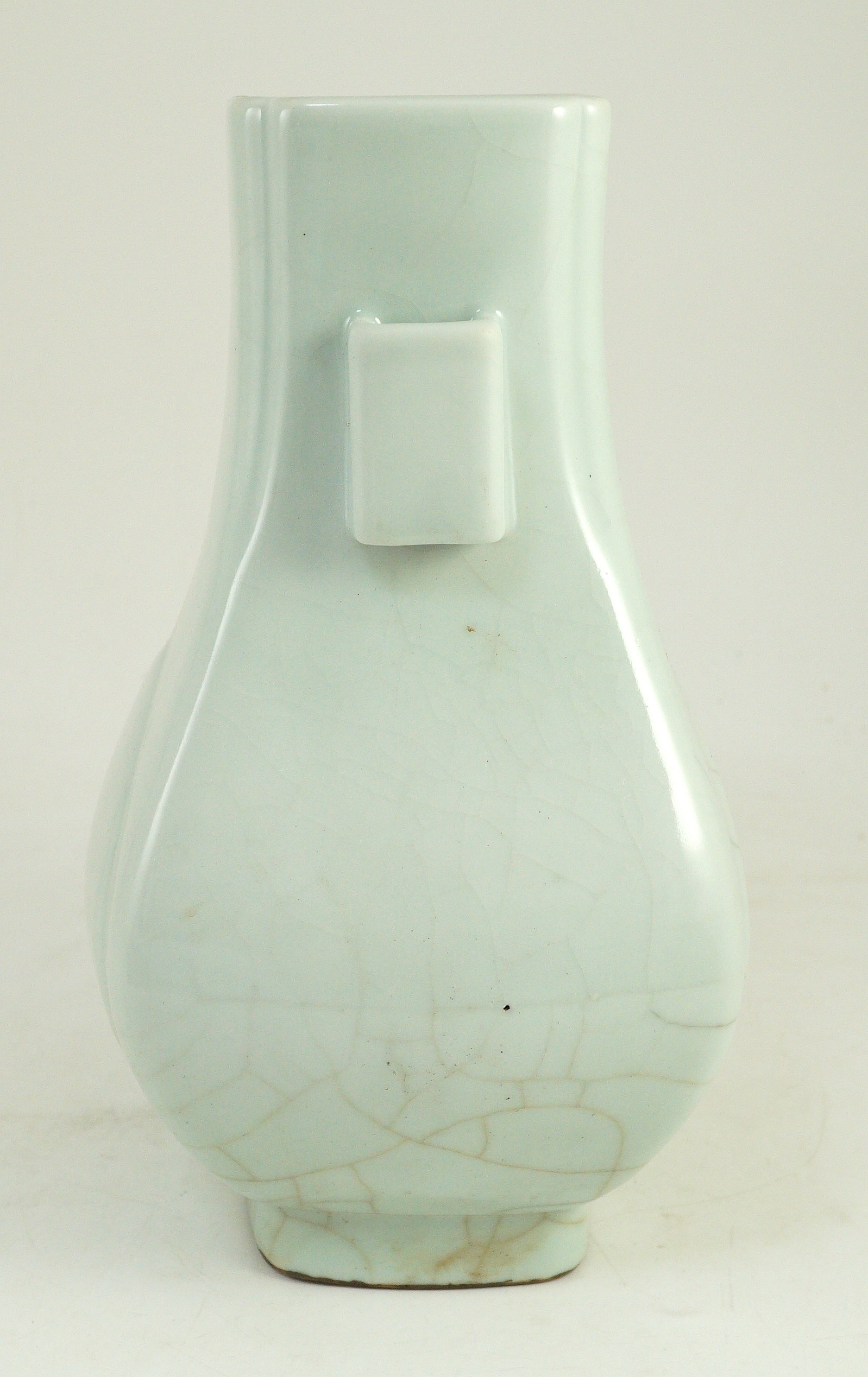 A Chinese Guan-type vase, fanghu, Xianfeng mark, probably 19th century, 31cm high